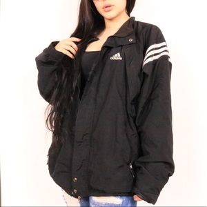 🖤 BLACK AND WHITE ADIDAS WINDBREAKER 🖤